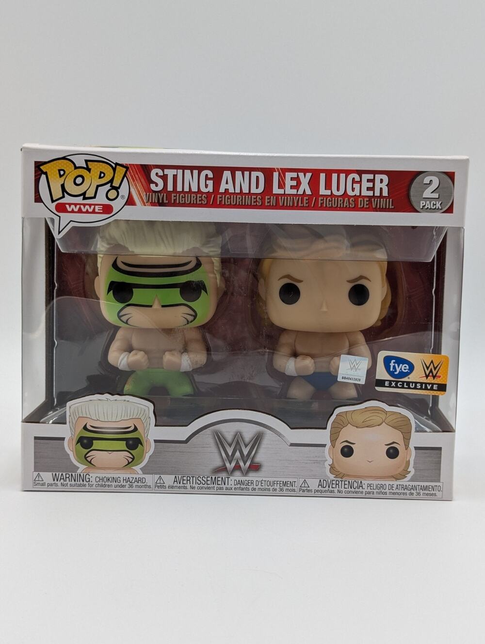 2-Pack Funko POP! Vinyl Figures WWE Sting & Lex Luger FYE Exclusive 2017